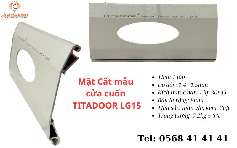 Cửa Cuốn Đức Titadoor LG 15 Khe Thoáng Bền Đẹp Giá Tốt