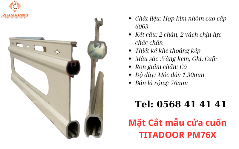 Cửa Cuốn Đức PM76x Siêu Thoáng Bền Bỉ Giá Tốt Titadoor