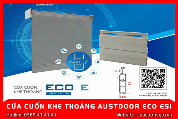 Cửa Cuốn Austdoor Eco E51 Khe Thoáng Bền Bỉ Giá Tốt Mua Ngay