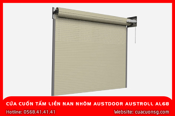 Cửa cuốn nan nhôm Austdoor AL68 chính hãng an toàn bền đẹp