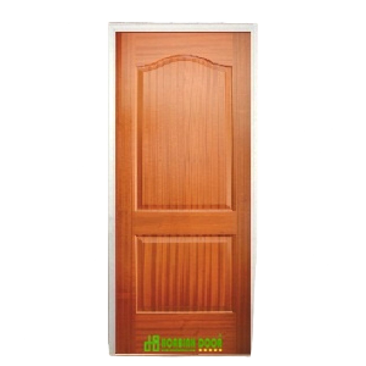 Cửa gỗ công nghiệp HDF veneer KD.2A-SAPELE bền đẹp giá rẻ 