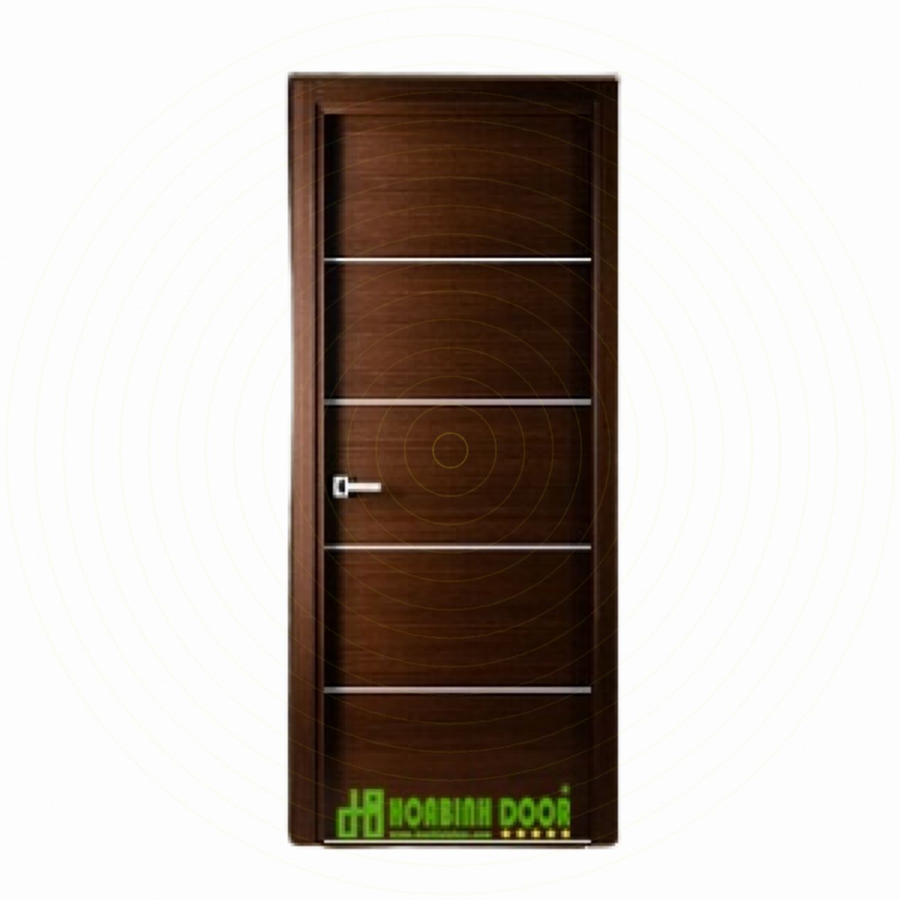 Cửa gỗ MDF phủ laminate KD.lR4 đẹp bền, chống trầy xước, giá tốt 