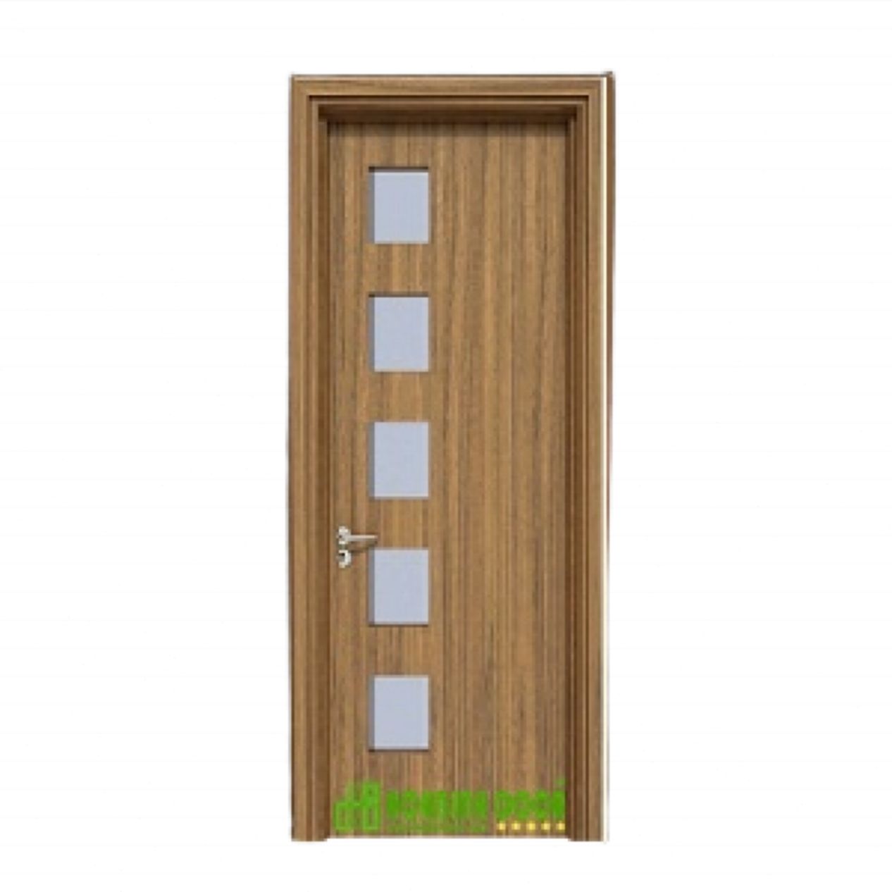 Cửa gỗ MDF phủ laminate KD.5GL bền đẹp hiện đại mua ngay 