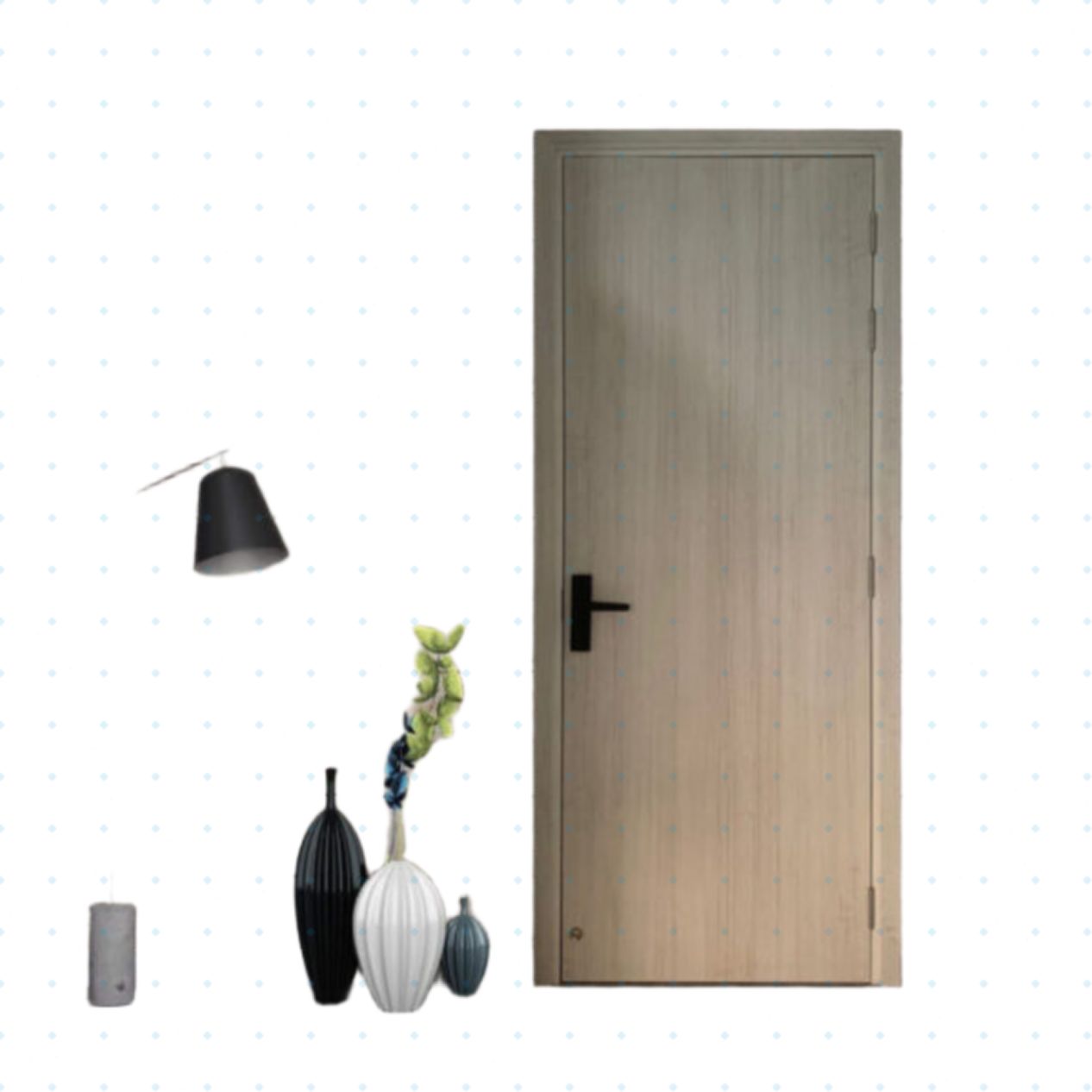 Giá cửa gỗ MDF phủ laminate HB.P-LK9905T bền đẹp chống ẩm 