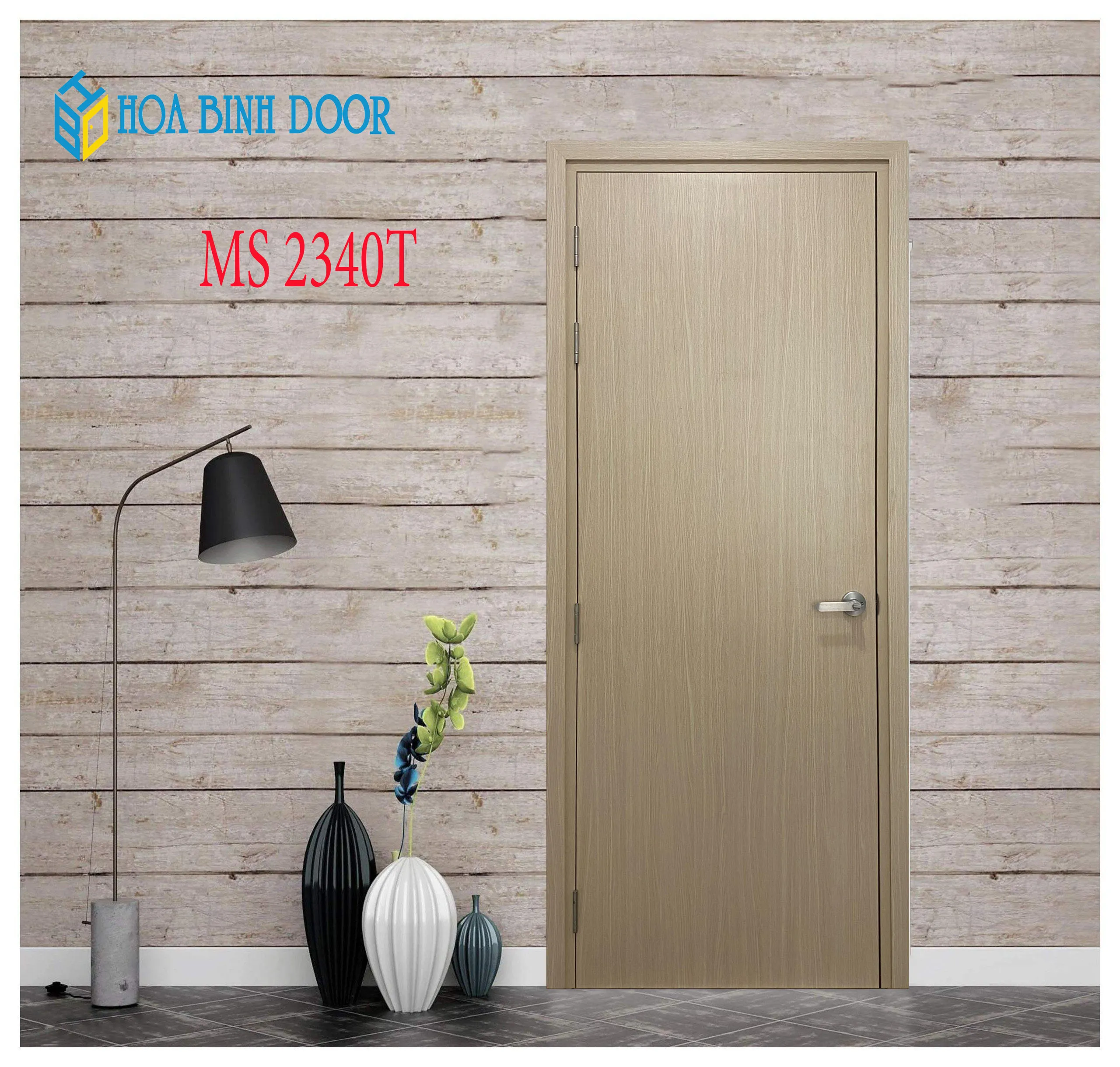 Cửa gỗ MDF An Cường HB.P-2340T bền đẹp mẫu mới giá tốt