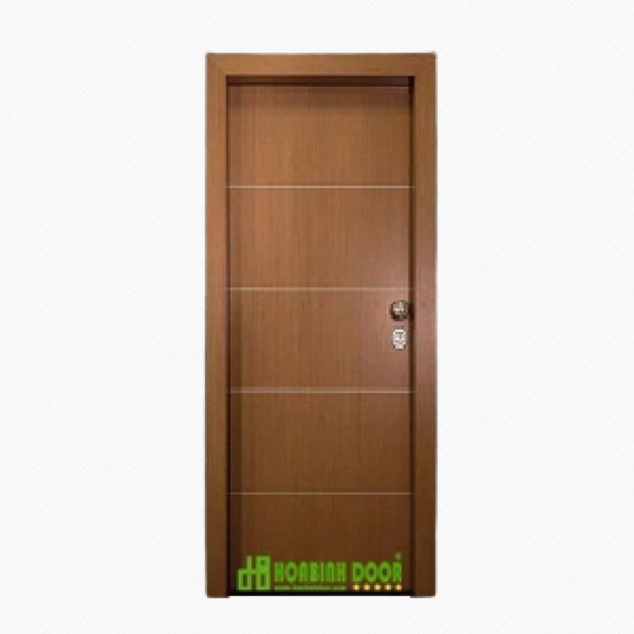 Cửa gỗ MDF phủ melamine KD.M1R4 bền đẹp, giá tốt, sang trọng 