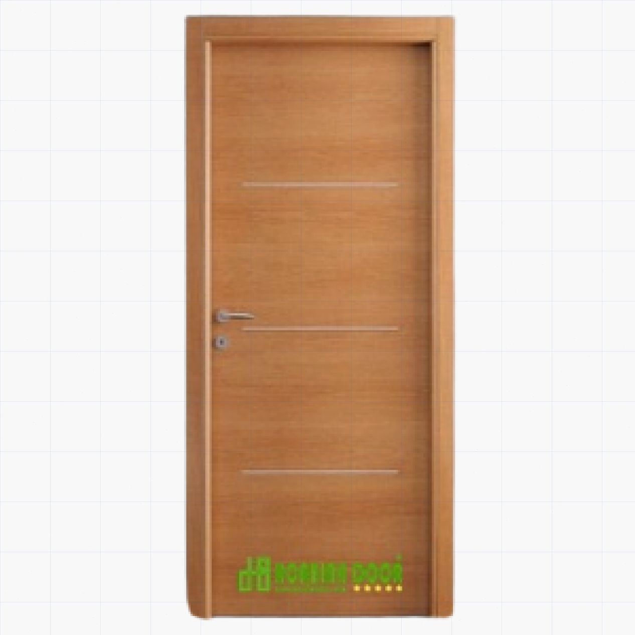 Cửa gỗ MDF phủ melamine KD.M1NR3 bền đẹp giá tốt 