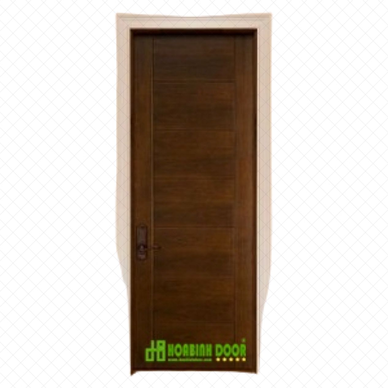 Cửa gỗ MDF phủ melamine KD.M1NR2M bền đẹp hiện đại giá tốt 