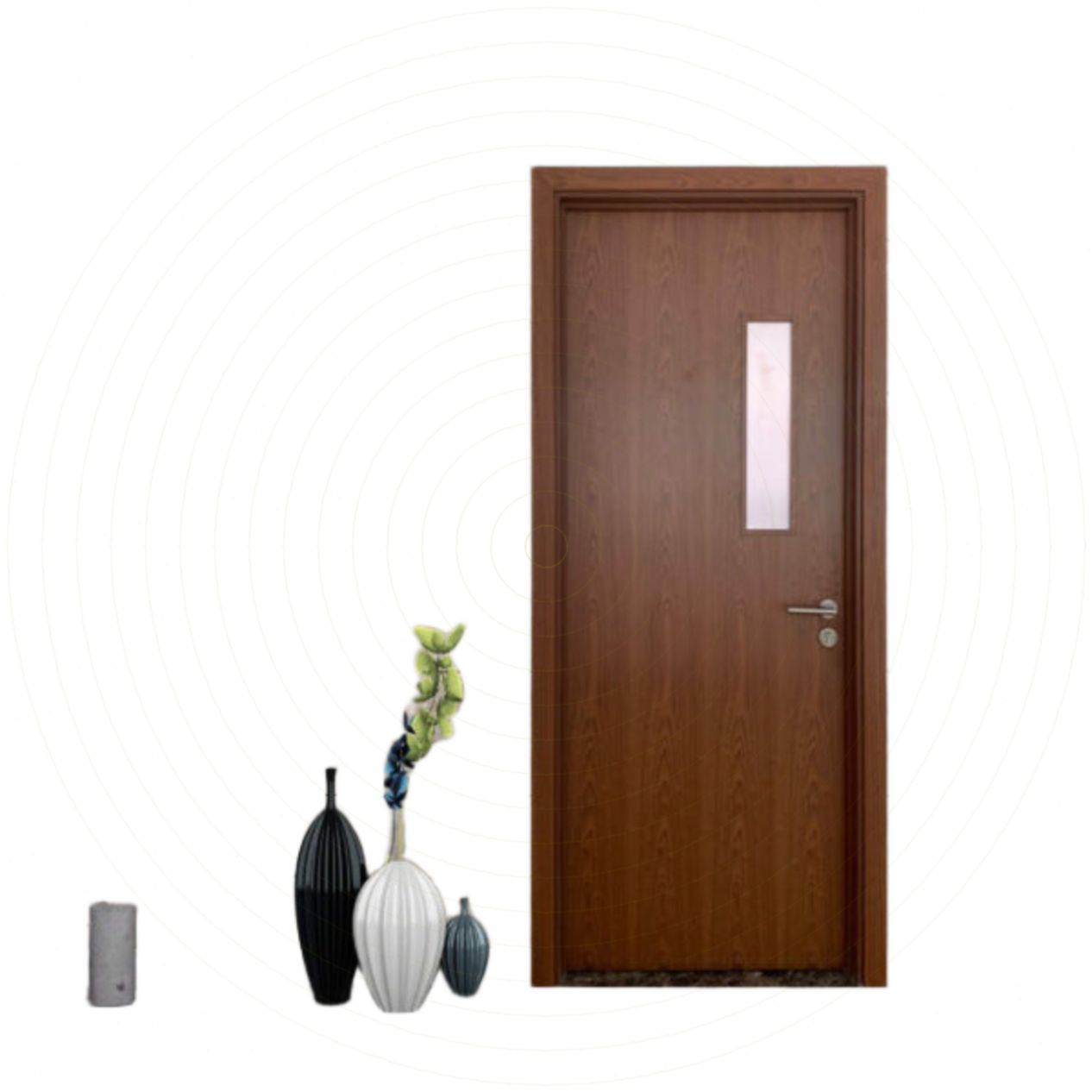 Cửa gỗ MDF phủ melamine bền đẹp giá tốt HB.PK-770SH 