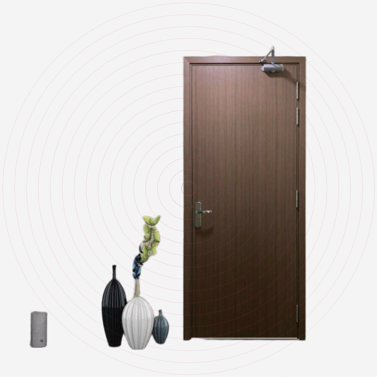 Cửa gỗ MDF phủ Melamine HB.P-614ML bền đẹp, giá tốt 