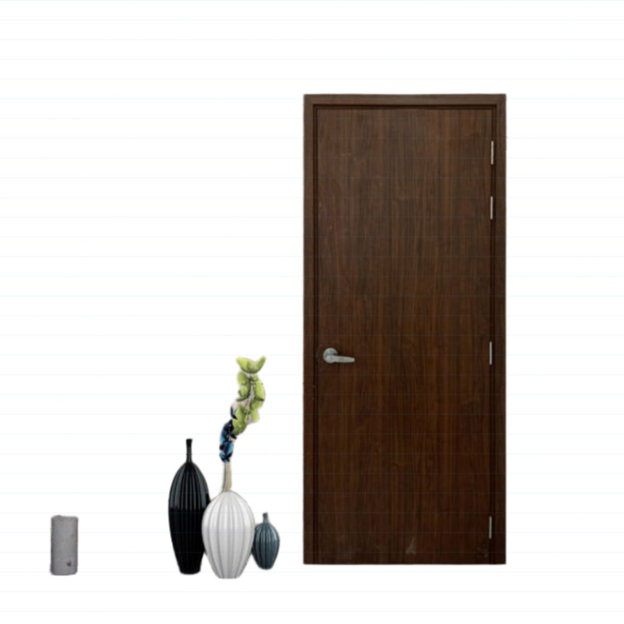 Cửa gỗ MDF phủ melamine HB.P-613EV bền đẹp giá tốt 