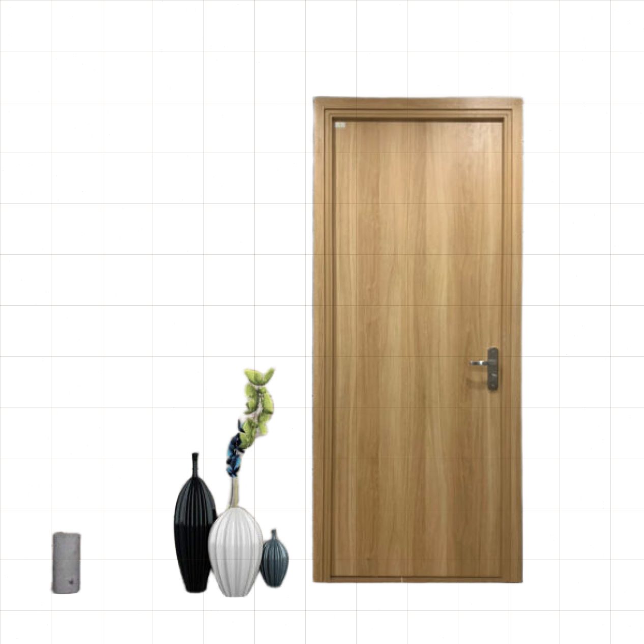 Cửa gỗ MDF phủ melamine HB.P-611EV sang trọng bền đẹp mua ngay 