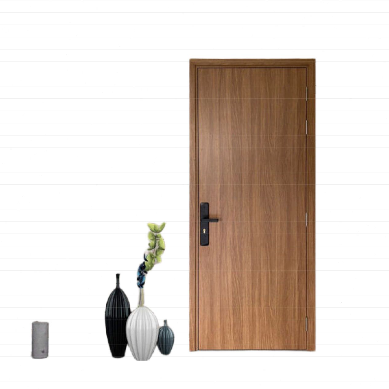 Cửa gỗ MDF Melamine HB.P-455NWG bền đẹp, giá tốt, mẫu mới 