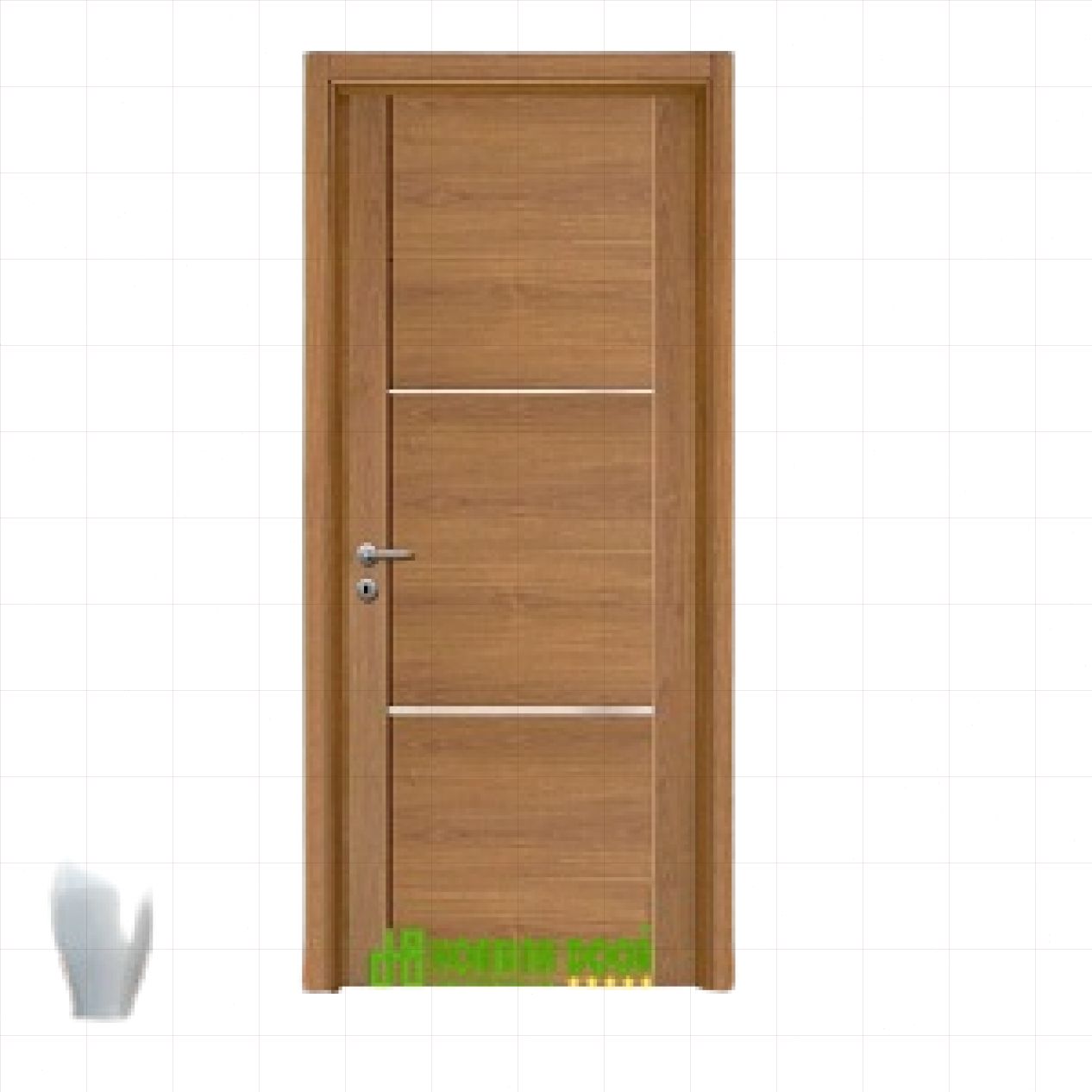 Cửa gỗ MDF phủ veneer KD.R4 đẹp bền giá tốt giao nhanh 