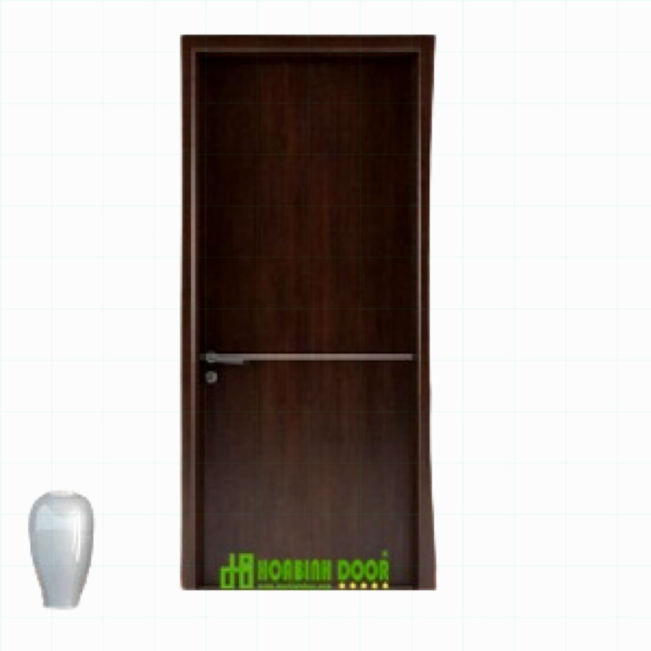 Cửa gỗ công nghiệp MDF veneer KD.R1A đẹp bền giá tốt 