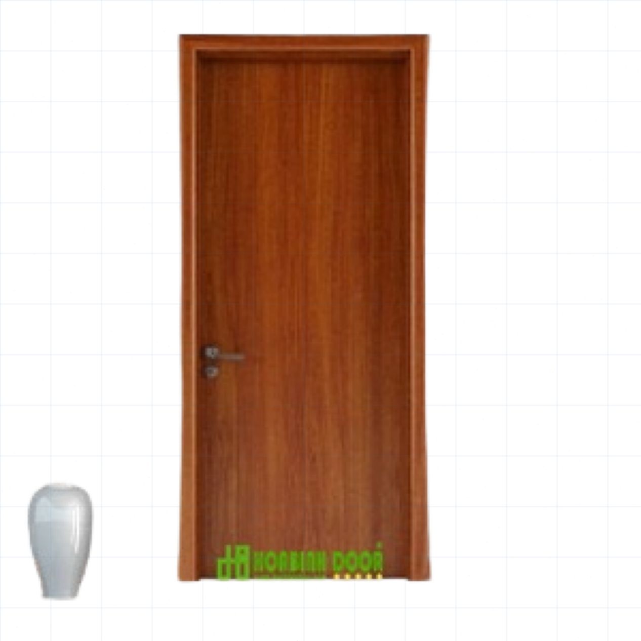 Cửa gỗ MDF phủ veneer KD.P1B đẹp bền giá tốt mua ngay 