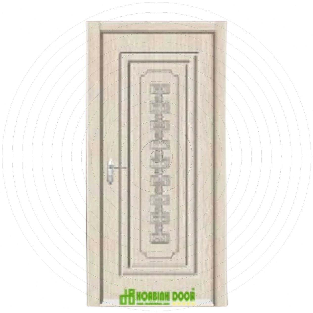 Cửa gỗ MDF phủ PVC bền đẹp KD.1177 - Giá tốt, thiết kế hiện đại 