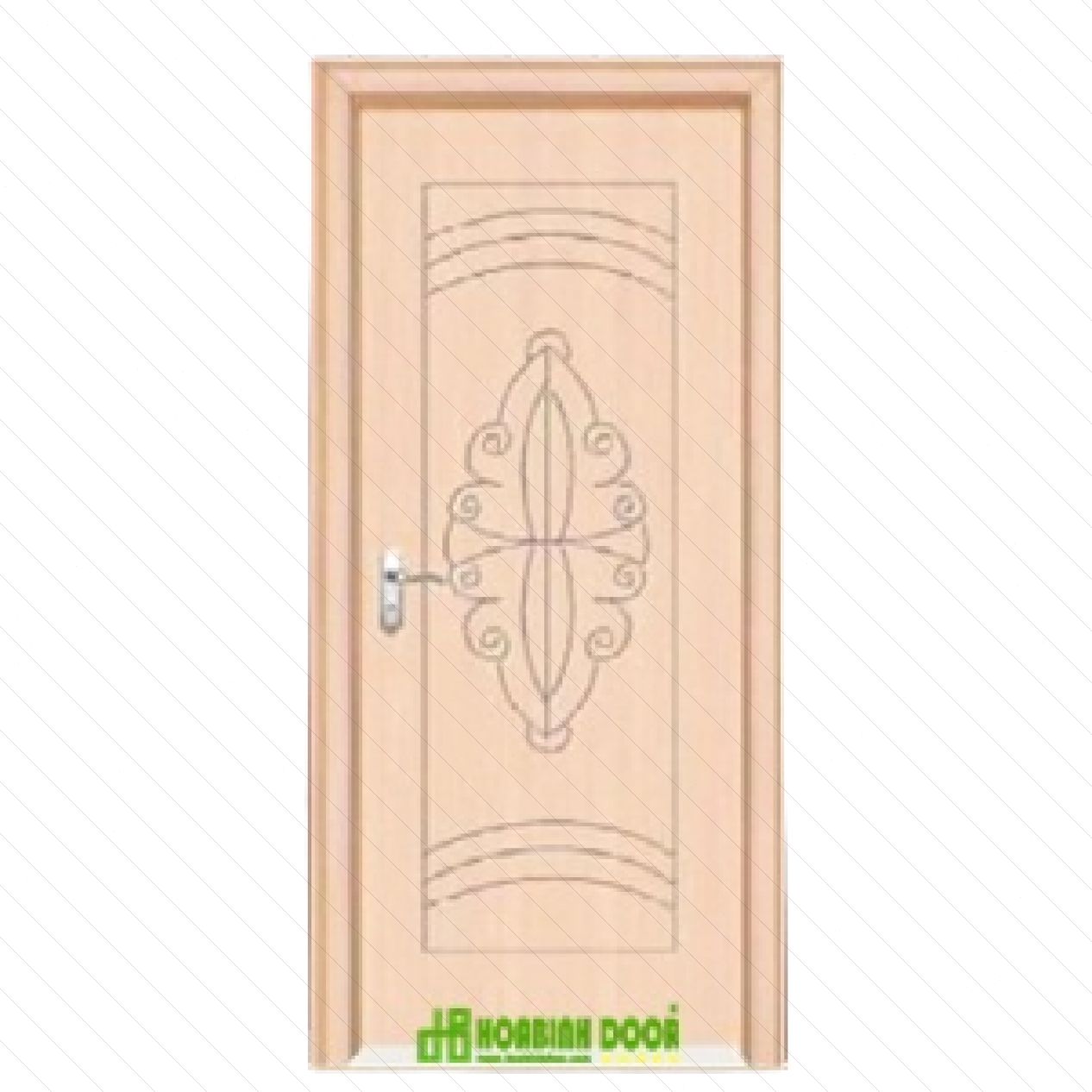 Cửa gỗ MDF phủ PVC KD.1173 bền đẹp hiện đại giá tốt 