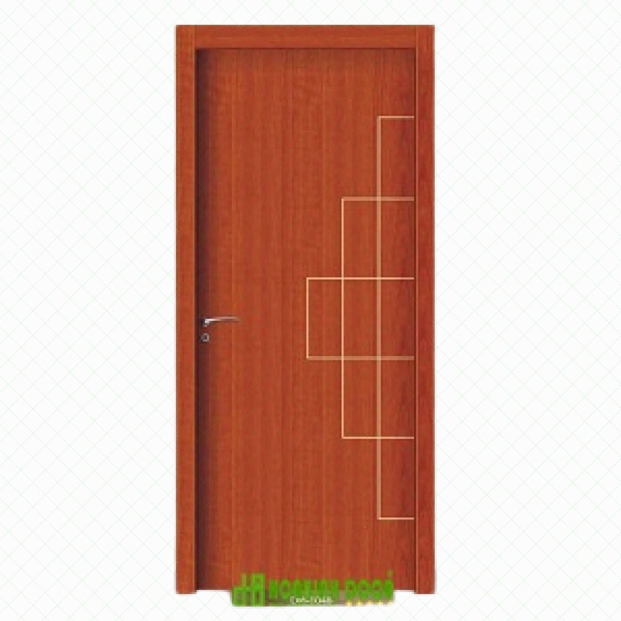 Cửa gỗ MDF phủ PVC KD.1048 bền đẹp giá tốt giao nhanh 