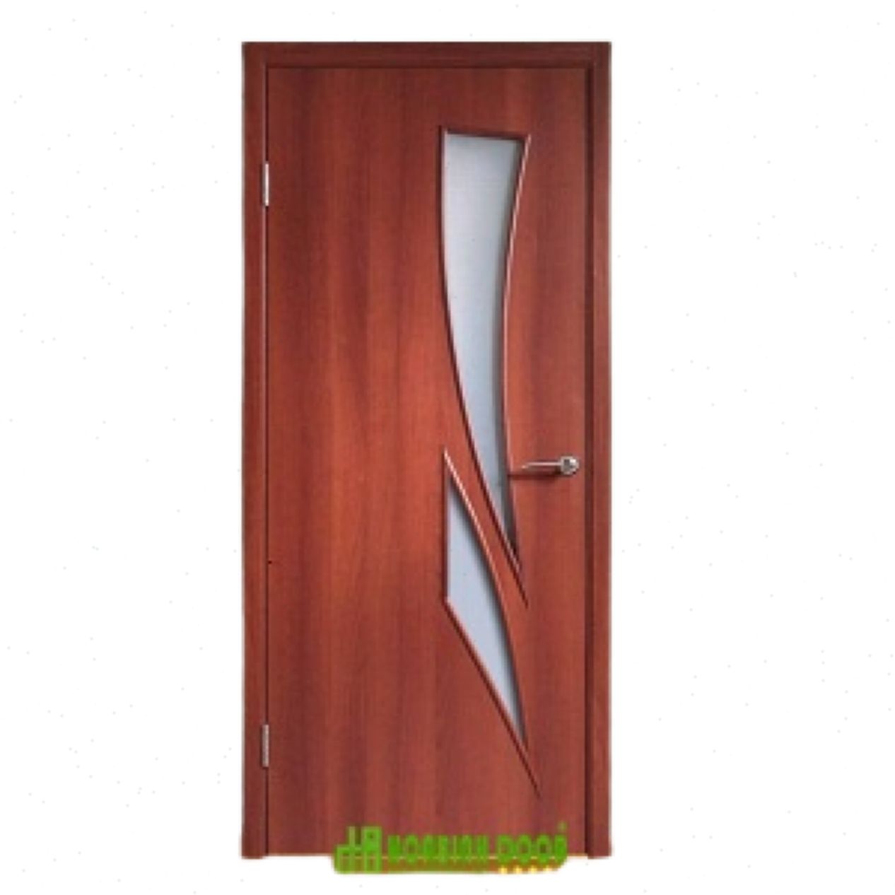 Cửa gỗ MDF phủ PVC KD.1041 bền đẹp, chống nước, giá tốt 