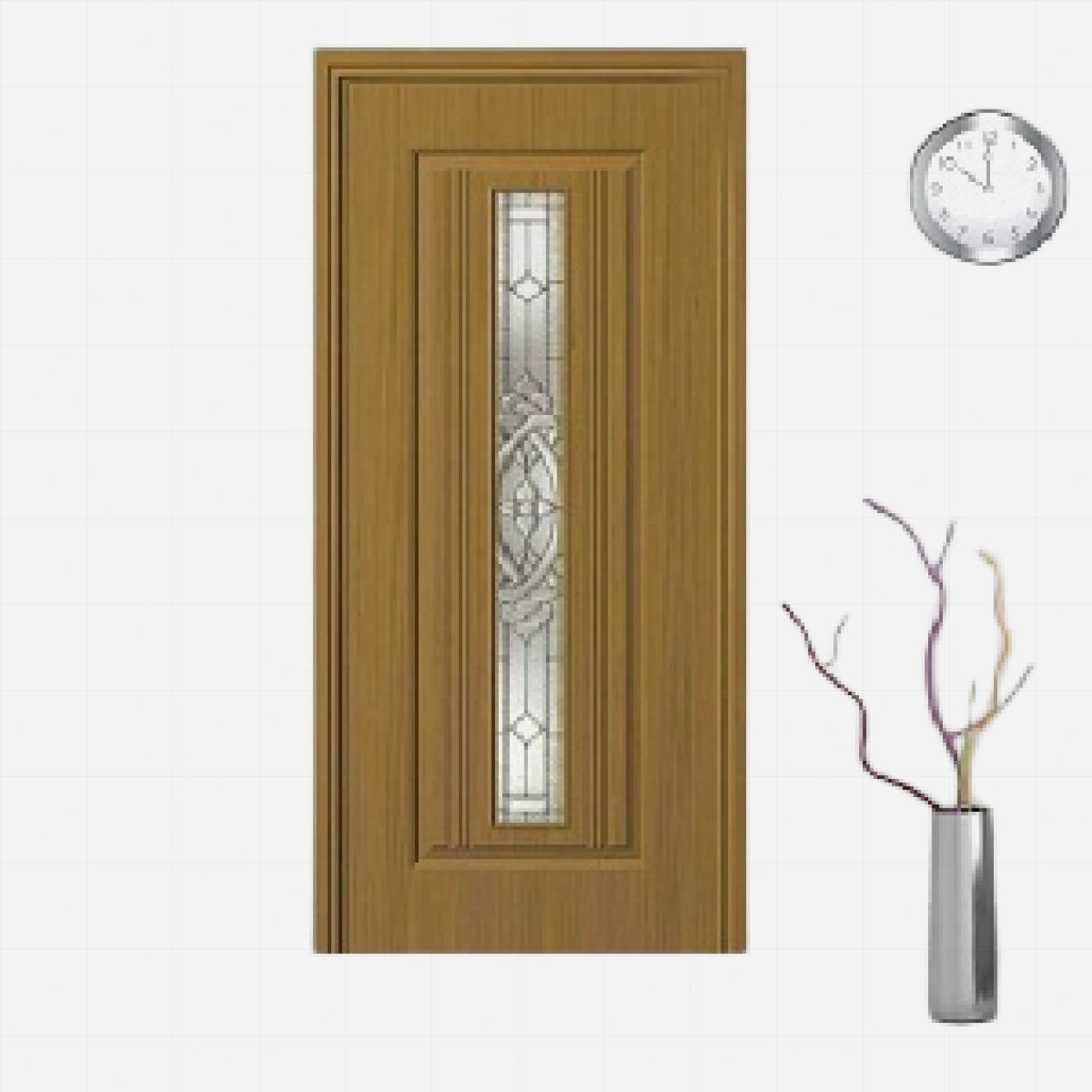 Cửa gỗ MDF phủ PVC KD.1029 bền đẹp tiện lợi giá tốt 