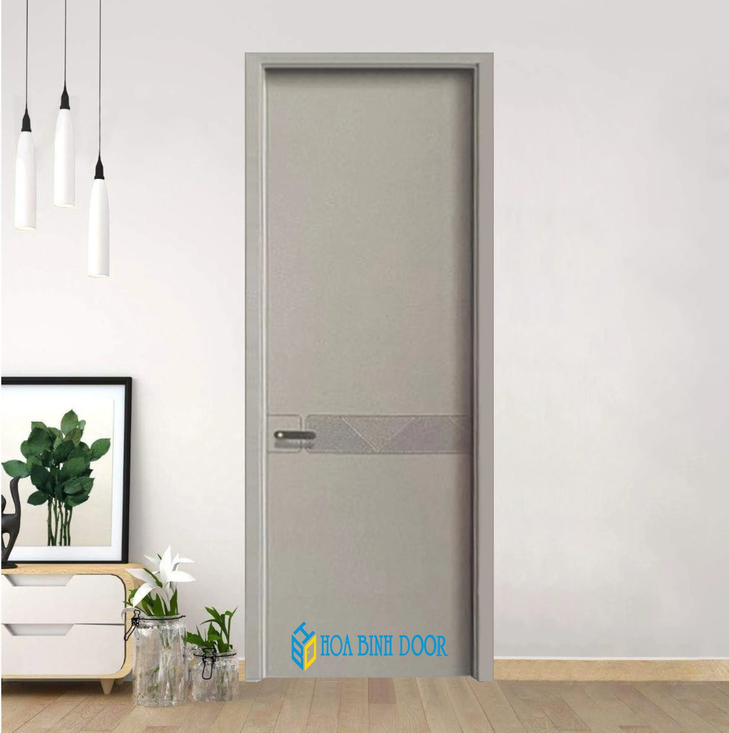 Cửa Gỗ Carbon 3005 Tro đá cao cấp bền đẹp giá rẻ chính hãng