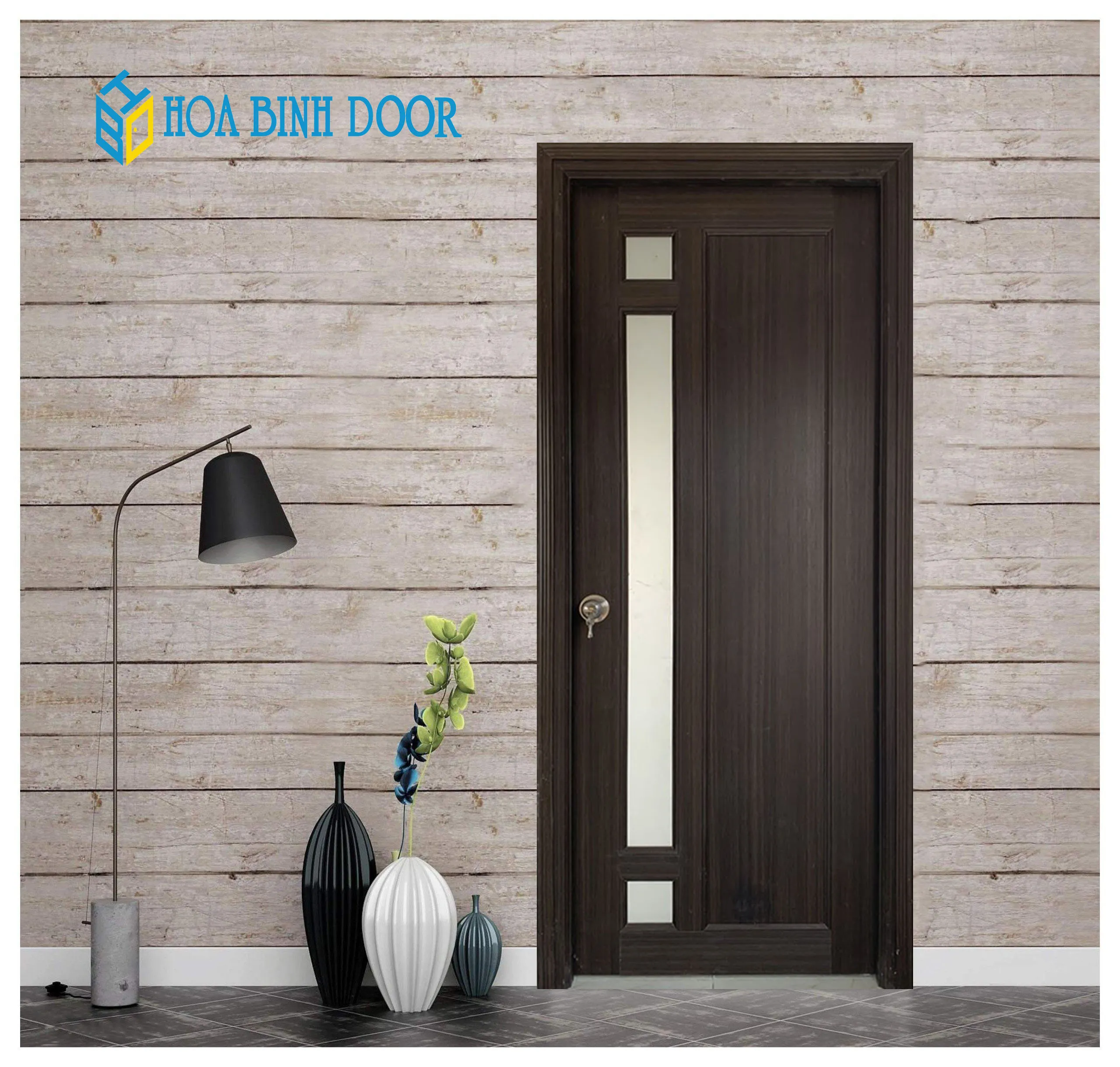 Cửa nhựa Đài Loan HB.YC-18 bền đẹp giá tốt lắp đặt nhanh
