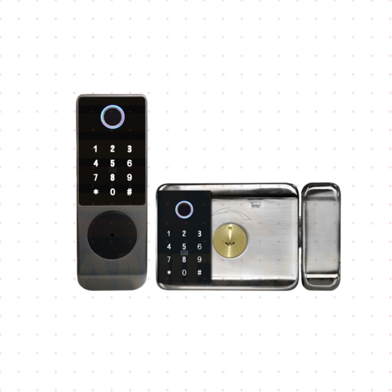 Khóa Hubert HB CC68 Xám Bền Bỉ An Toàn Giá Tốt 